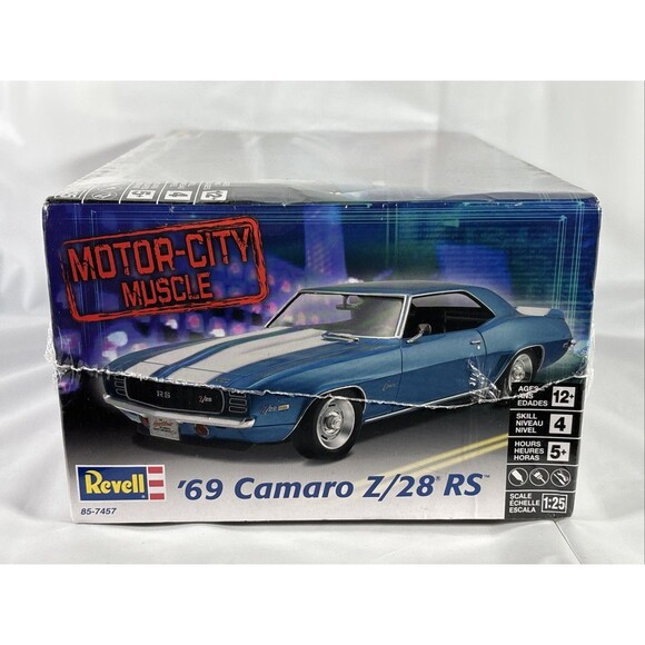 Revell ‘69 Z/28 RS Camaro RS Model Kit • NEW• Motor City Muscle 85-7457 - Picture 5 of 6